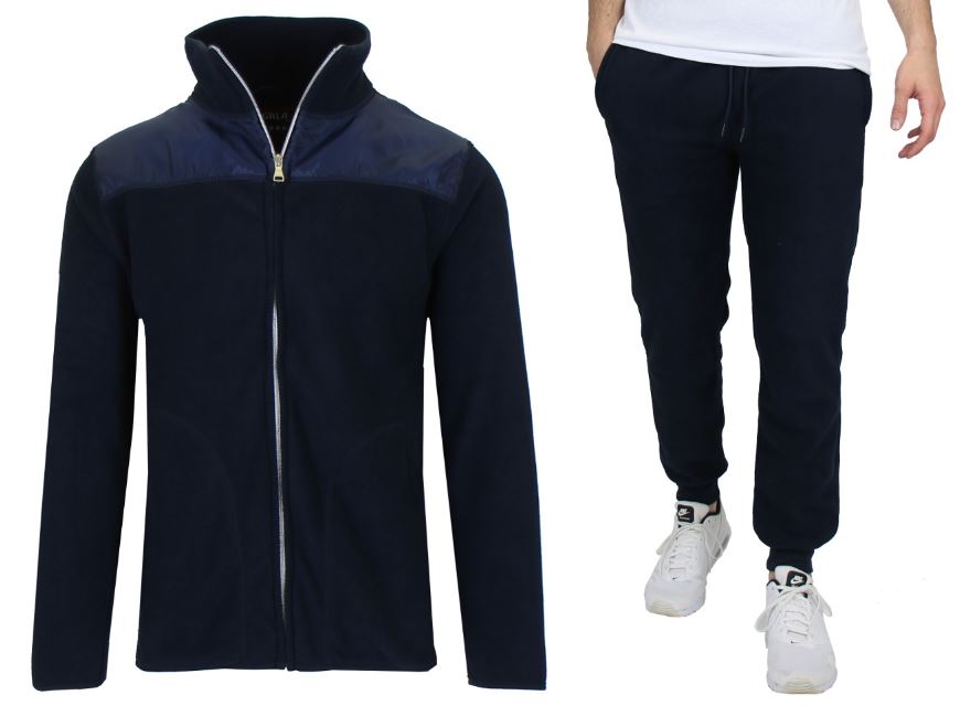 Adult 2 Piece Mock Neck Zipper Sweatshirt and Jogger