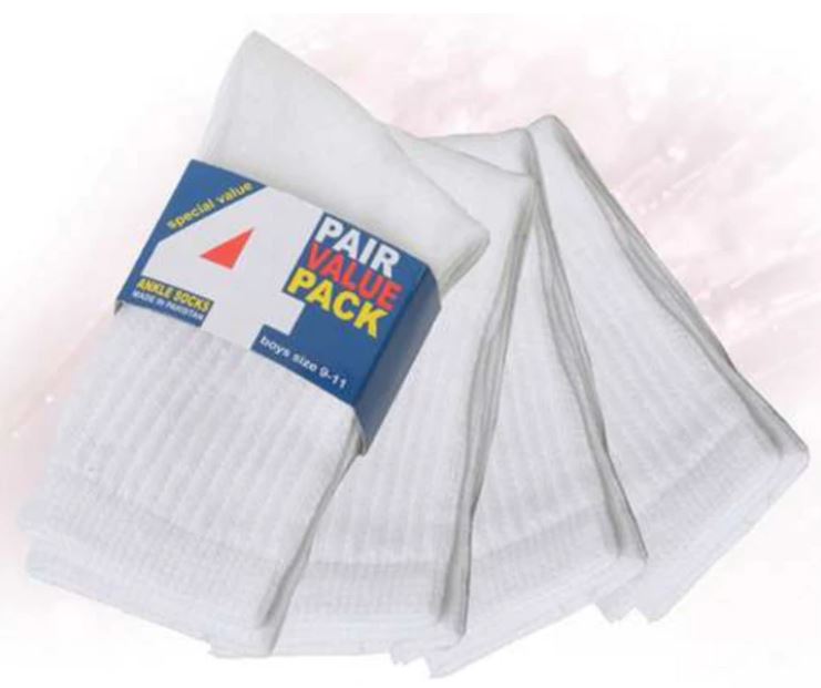 Boy's Crew Socks (4 Pack)